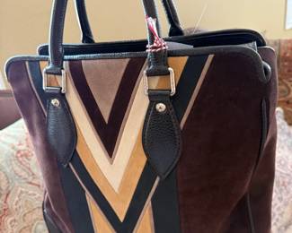 Louis Vuitton mint condition Innsbruck Cabas suede tote
