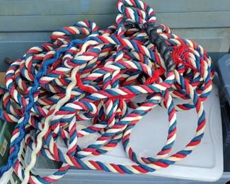 NAUTICAL RED WHITE & BLUE ROPE