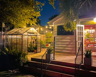Our entrance and courtyard