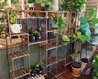 Plant shelves will be for sale. 