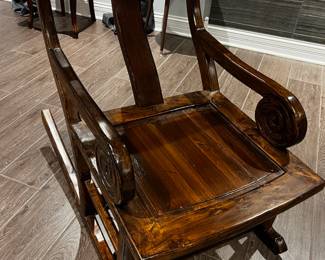 Antique Adult Child's Rocker