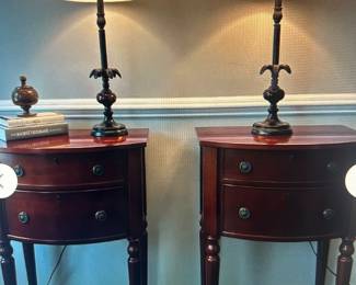 PAIR OF BOMBAY COMPANY NIGHT STANDS END TABLES.