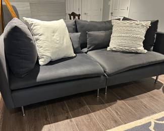 Ikea sofa. Nice contemporary style. Overall in good condition BUT there is one stain. Unknown substance.