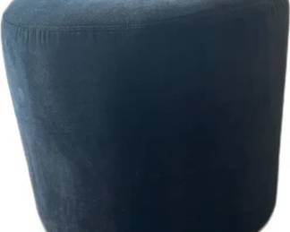 RH Restoration Hardware Navy Blue Velvet Ottoman


