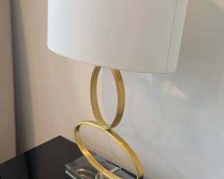 Modern Table Lamp with Gold Accents



