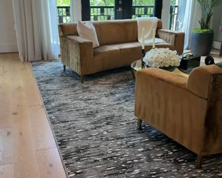Abstract Area Rug - 12’10” x 9’5”