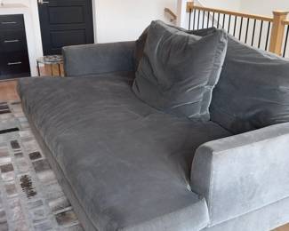 Mitchell Gold+Bob Williams Granite Velvet Sofa - L8’ x D4’4” x W4’6”