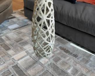 17” Tall Decorative Ceramic Openwork Vase


