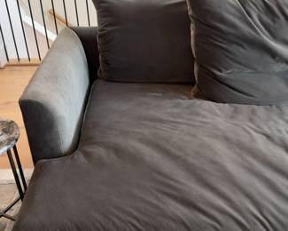 Mitchell Gold+Bob Williams Granite Velvet Sofa - L8’ x D4’4” x W4’6”