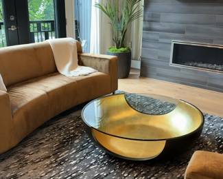 Mitchell Gold + Bob Williams Soleil Cocktail Table Glass Top - 44"W X 44"D X 14"H