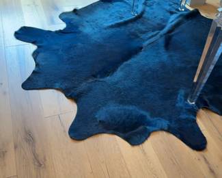 Made in Brazil Navy Cowhide Rug
