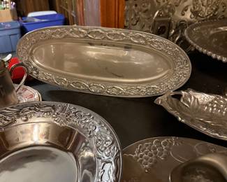 Pewter and cast aluminum 