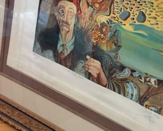 Limited edition from Salvador, Dali studio beautifully framed amazing piece more where that came from come and see