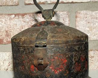 ANTIQUE MIDDLE EASTERN [PERSIAN] BRASS BOX 