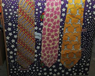 VINTAGE 70's PETER MAX DESIGNED NECK TIES
