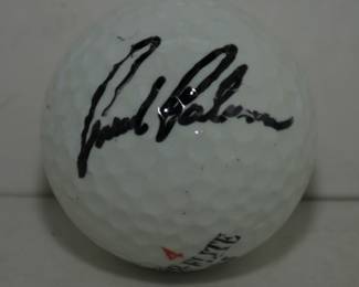 AUTOGRAPHED GOLD BALL ARNOLD PALMER