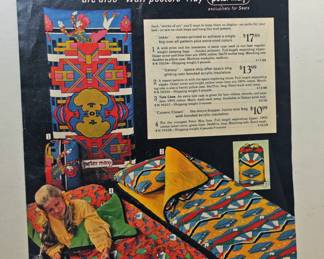PETER MAX 70's SLEEPING BAG AD