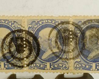 PART OF A NICE SELECTION OF EARLY US POSTAGE STAMPS