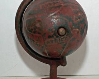 ANTIQUE GLOBE CAST IRON STILL BANK
