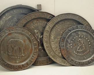 5 TIN ABC ANTIQUE PLATES