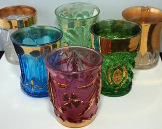LARGE [50] COLLECTION OF EEPAG PATTERN GLASS TUMBLERS 