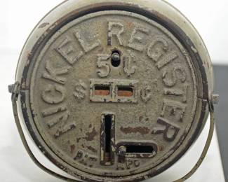 VINTAGE CAST IRON NICKEL RESISTER KETTLE STILL BANK