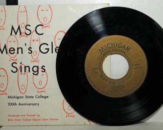 45 RPM RECORD OF MSC MEN'S GLEA CLUB