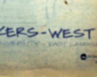 ORIGINAL BLUEPRINT FOR THE FOREST AKERS WEST GOLF COUDRSE EAST LANSING, MI