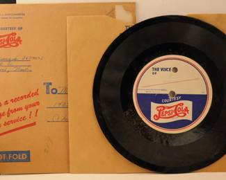 WWII PEPSICOLA RECORD TO HOME