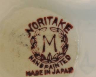 LARGE COLLECTION OF HANDPAINTED NORITAKE SERVING CONDIMANT HOLDERS