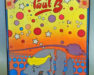RAREORIGINAL FULL SIZE PETER MAX POSTERS 24' x 36" PAUL B A CHICAGO RESTURANT