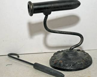ANTIQUE COMPLETE RARE VICTORIAN GOFFERING IRON