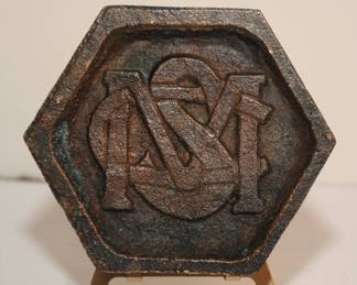 MADE IN THE FOUNDERY AT MICHIGAN STATE COLLAGE IN THE 30's