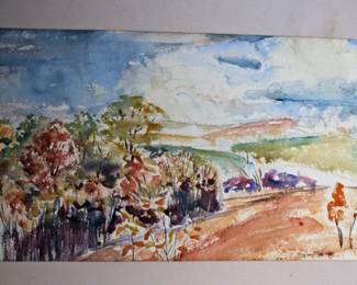 LISTED ARTIST HOWARD CHURCH WATERCOLOR PAINTING