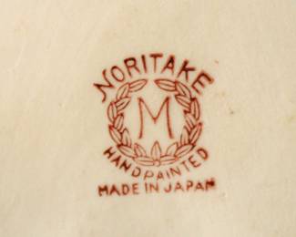 LARGE COLLECTION OF HANDPAINTED NORITAKE SERVING CONDIMANT HOLDERS