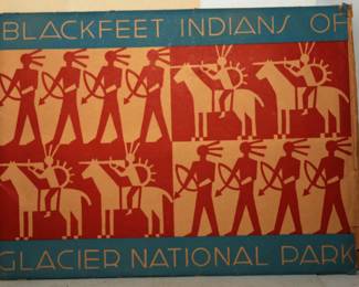 PORTFOLO OF PRINTS BLACKFEET INDIANS OF GLACIER NATIONAL PARK
