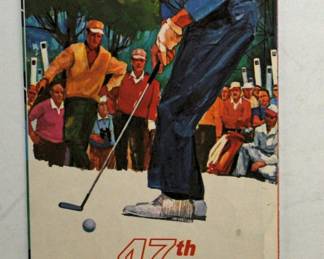 1965 GULF GASOLINE PGA CHAMPIONSHIP GUIDE ARNOLD PALMER COVER