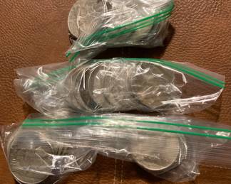Silver Dollars will be sold in lots of 10 at market prices. Multiple bags. They have been verified as authentic.