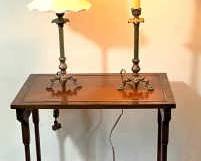 Side Table 2 Table Lamps