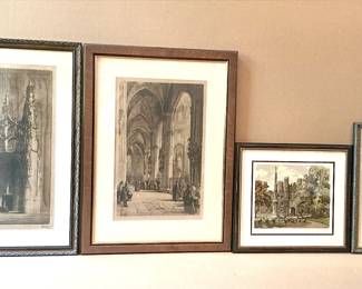 Gothic Cathedral Engravings