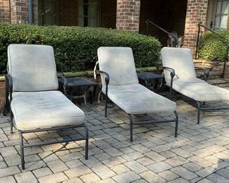 3 Patio Loungers More
