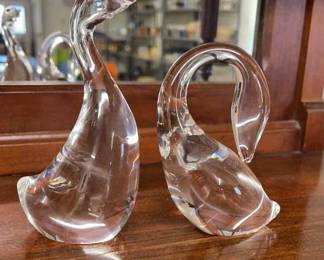 Steuben Glass Ducks