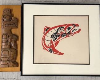 North West Coast Carving and Print