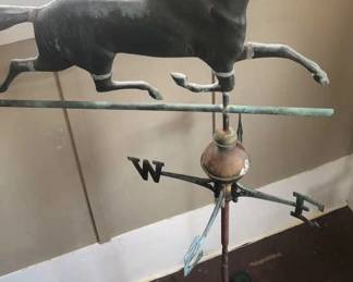 Antique Copper Horse Weather Vane