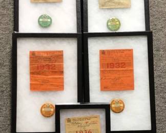 1931-1936 Hunting Buttons & Licenses