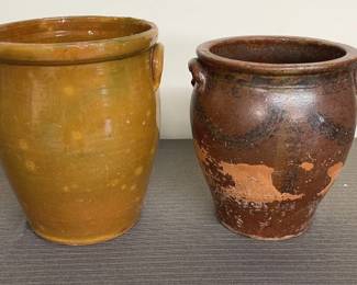 Glazed Stoneware Crocks