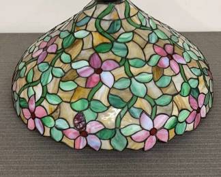 Chicago Mosaic Leaded Glass Hanging Lamp
