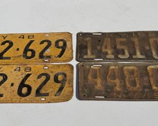 Antique NYS License Plates