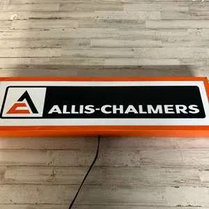 Allis-Chalmers Lighted Dealer Sign Vintage Style Farm Tractor Garage Decor