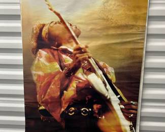 Jimi Hendrix Poster 24x33” Guitar Legend Psychedelic Rock Icon Man Cave Art